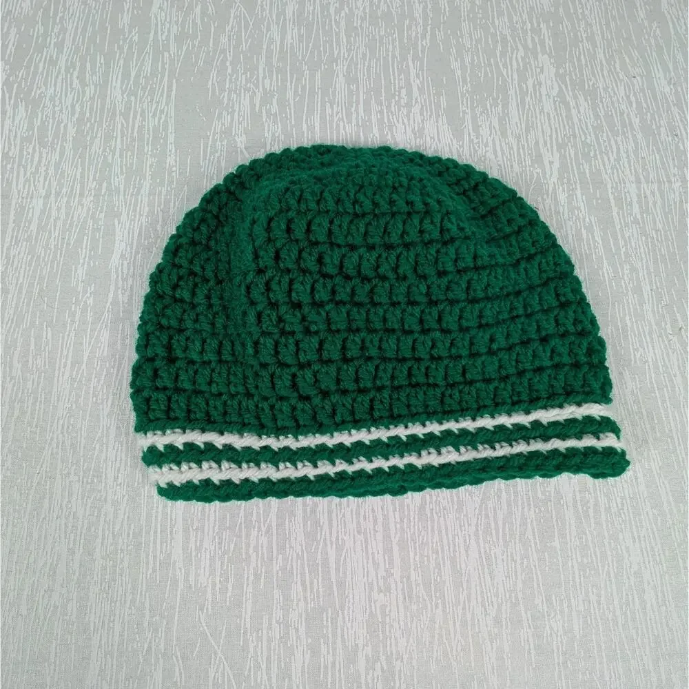 Shamrock Youth/Baby Green White Knit Hat
